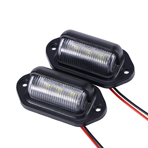 Product Cover WINOMO 2Pcs Car LED License Plate Tag Light Convenience Courtesy Door Step Lamp