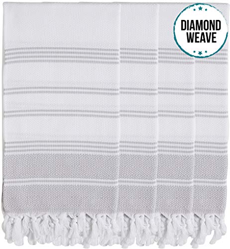 Product Cover Set of 4 - New Season Brightest Diamond Weave Turkish Cotton Bath Beach Hammam Towel Peshtemal Blanket