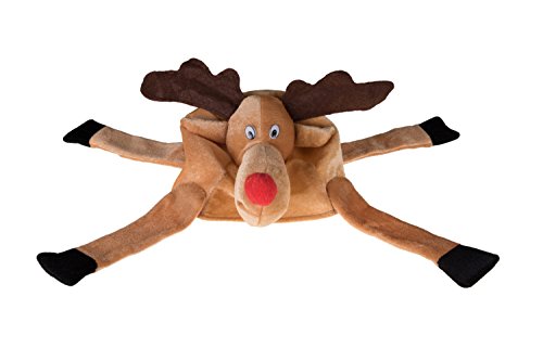 Product Cover Christmas Reindeer Hat by Clever Creations | One Size Fits Most Christmas Hat For Both Kids and Adults