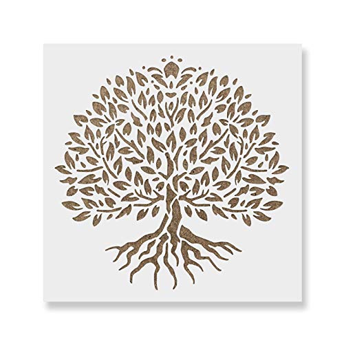 Product Cover Yggdrasil Tree of Life Stencil Template - Reusable Stencil with Multiple Sizes Available