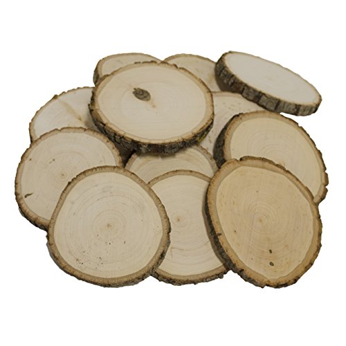 Product Cover Walnut Hollow Bulk for & Rustic Weddings & Craft Projects, Basswood Coasters 12 Piece Pack, (12-Pack)