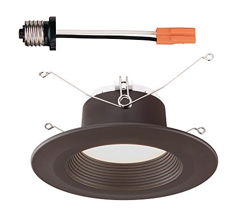 Product Cover Designers Fountain EVL6733NBZ30 Bronze Trim Integrated LED Recessed Ceiling Light, 3000K, 90 CRI, 670 Lm, 5/6 inches