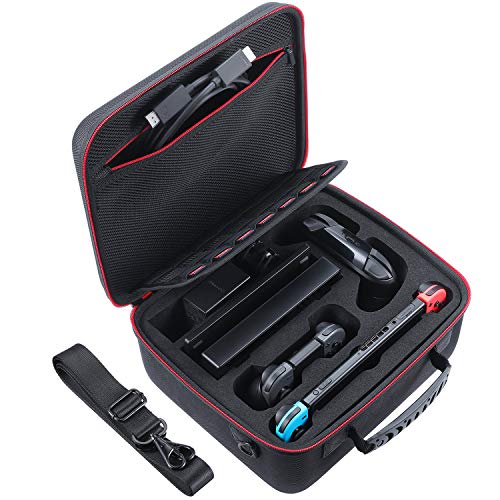 Product Cover Zadii Hard Carrying Case Compatible with Nintendo Switch, Travel Case fit Switch Pro Controller