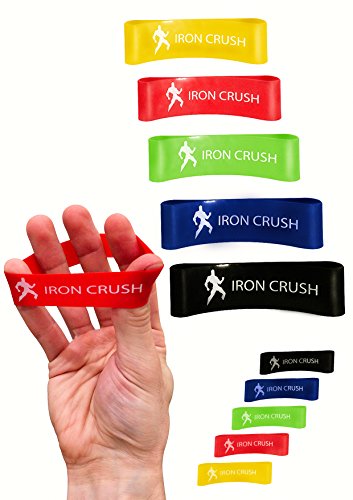 Product Cover Iron Crush Finger Extensor Hand & Forearm Exerciser (Set of 10)