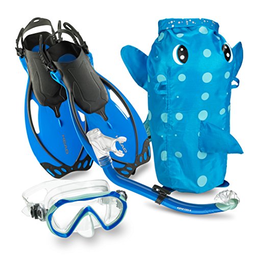 Product Cover HEAD Mares Sea Pals Character Kids Mask Fin Snorkel Set, Blue, Large/1-4