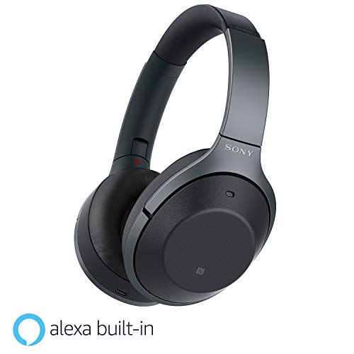 Product Cover Sony Noise Cancelling Headphones WH1000XM2: Over Ear Wireless Bluetooth Headphones with Microphone - Hi Res Audio and Active Sound Cancellation - Black (2017 model)