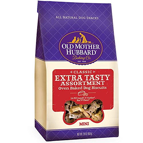 Product Cover Old Mother Hubbard Crunchy Classic Natural Dog Treats, Extra Tasty, Mini Biscuits, 20 Oz