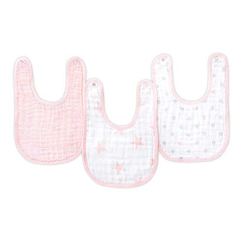 Product Cover Aden by aden + anais Snap Bib, 100% Cotton Muslin, Soft Absorbent 3 Layers, Adjustable, 9