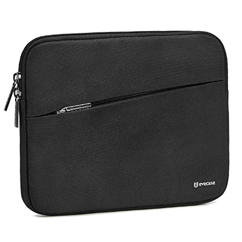 Product Cover Evecase iPad Mini 4 Sleeve, Water Repellent Shockproof Portable Carrying Protective Case Bag with Accessory Pocket for iPad Mini 4, 3, 2 / Android 7-8 inch Tablet Device - Black