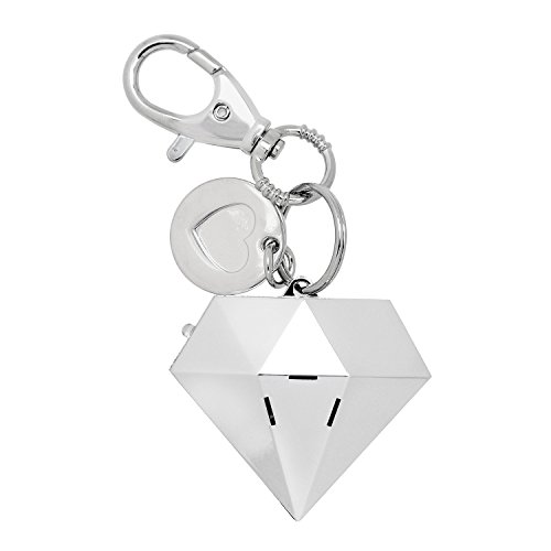 Product Cover Personal Safety Alarm for Women - Ahh!-larm! Self-Defense Personal Panic 115 Decibel Alarm Keychain for Women with LED Safety Light and Clip, Silver Gemstone
