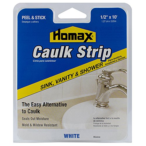 Product Cover Caulk Strip White, 1/2