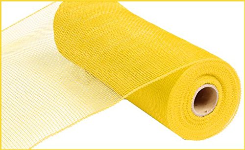 Product Cover 10 inch x 30 feet Deco Poly Mesh Ribbon - Value Mesh (Yellow)