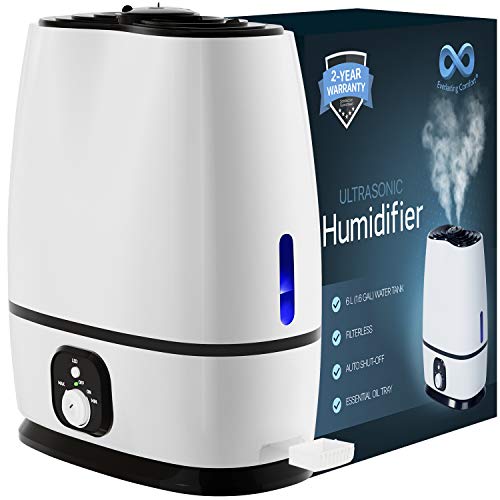 Product Cover Everlasting Comfort Humidifiers for Bedroom (6L) with Essential Oil Tray (White)