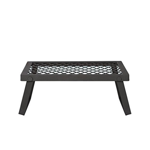 Product Cover AmazonBasics Medium Portable Folding Camping Grill Grate - 18 x 12 x 7 Inches, Black Steel
