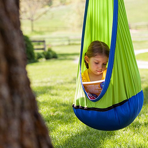 Product Cover Fat Brain Toys Hanging Fabric Swing - Sky Nook Active Play for Ages 3 to 9