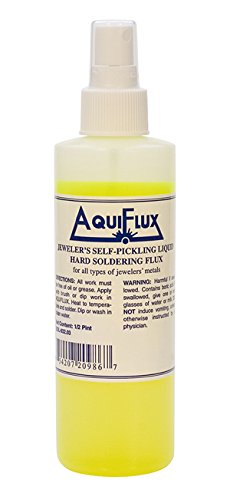 Product Cover Aquiflux Self Pickling Flux for Precious Metals Gold Silver Jewelry and Hard Soldering 8 Oz (Half Pint)