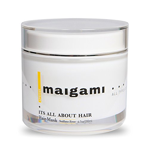 Product Cover Maigami Luxury Hair Mask Repair Dry And Damaged Hair | Deep Conditioner, Sulfate Free Treatment, Amazing For Color Treated Hair And All Hair Types - 6.7 oz (Apricot)
