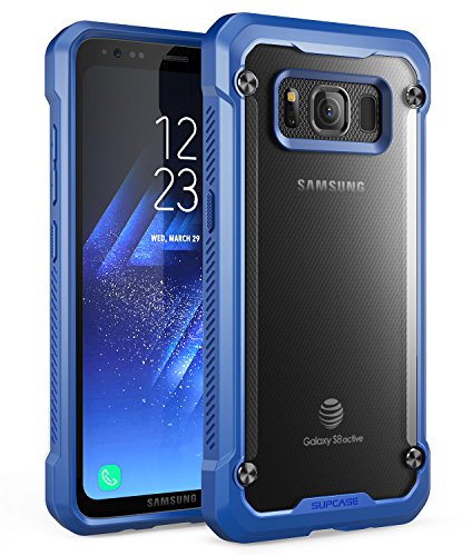 Product Cover SupCase Samsung Galaxy S8 Active Case, Unicorn Beetle Series Premium Hybrid Protective Frost Clear Case for Samsung Galaxy S8 Active 2017 Release (Not Fit Regular Galaxy S8/S8 Plus) (Frost/Navy)