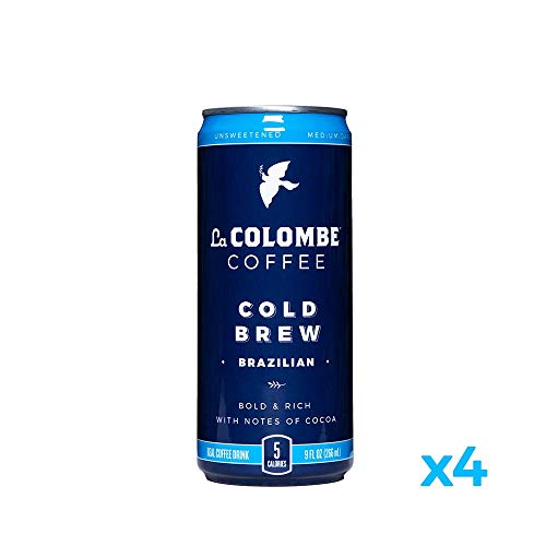 Product Cover La Colombe Cold Brew Coffee - Brazilian - 9 Fluid Ounce, 4 Count - Medium Roast, Single-Origin  - Made With Real Ingredients - No Sugar Added -  Pure Black Coffee Grab And Go
