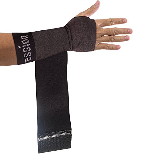Product Cover Copper Compression Recovery Wrist Sleeve with Adjustable Wrap for Extra Support. Guaranteed Highest Copper Wrist, Arm, Hand Brace. Carpal Tunnel, RSI, Sprains, Workout (1 Sleeve - Fits Either Hand)