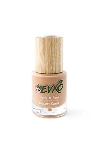 Product Cover EVXO Organic Liquid Mineral Foundation - Vegan, All Natural, Gluten Free, Aloe Based, Buildable Coverage, Cruelty Free Foundation Makeup - 1 Fl Oz (Desert Sand)