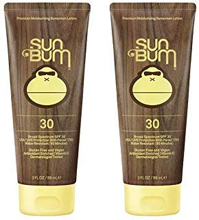 Product Cover Sun Bum Moisturizing aDqVY Sunscreen Lotion, 3-Ounce, SPF 30 (2 Pack)