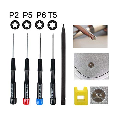 Product Cover Precision Pentalobe Screwdriver Set P2 P5 P6 5-Point 5-Star 0.8 mm, 1.2 mm & 1.5 mm 3Pcs Pentalobe Screwdriver Bits Or Ts1 Ts4 Ts5 for Apple iPhone MacBook Pro, Air Retina Pentalobe Screwdriver