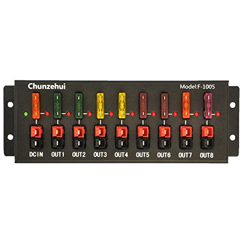 Product Cover Chunzehui F-1005 9 Port 40A Connector Power Splitter Distributor Source Strip, 1 Input and 8 Output.