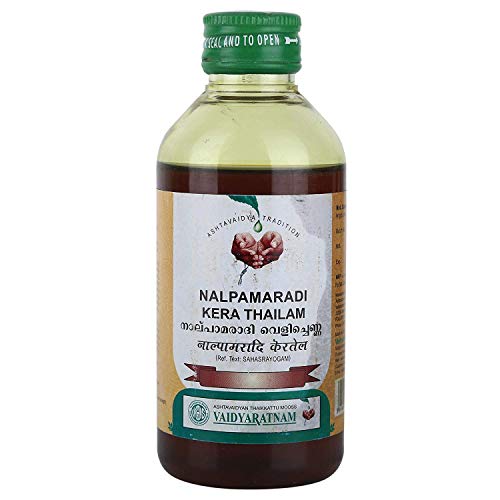 Product Cover Vaidyaratnam Ayurvedic Nalpamaradi Kera Thailam -200 ML, Skin Treatment Oil