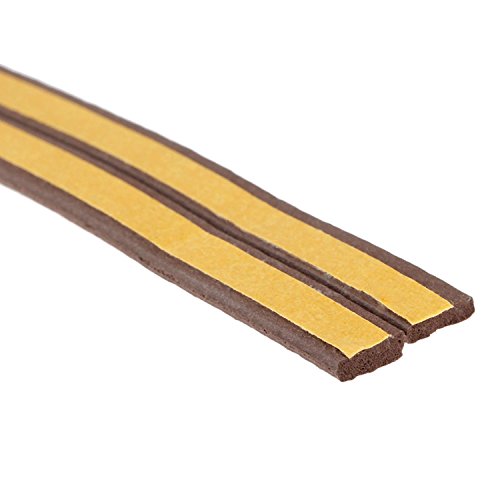 Product Cover Stick&Seal Self-Adhesive Epdm Doors And Windows Draught Excluder Foam Seal Strip ,(Brown) ,6 Meter ( 2 X 3 M = 6 Meter)
