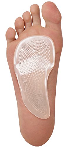 Product Cover Dr. Frederick's Original Self-Adhesive Metatarsal and Arch Support Insole Gel Pads - 2 Pieces - Generous Ball of Foot Cushions for Arch Support, Plantar Fasciitis & More - Small - W4.5-8 | M6-7