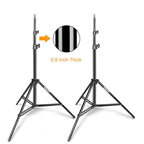 Product Cover Emart Light Stand, 6.2ft Photography Stands for Photo Video Studio, Background, HTC Vive, Softbox, Reflector, etc. (2 Pack)