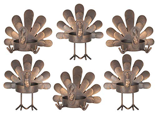 Product Cover Set of 6 Turkey Tea Light Candleholders