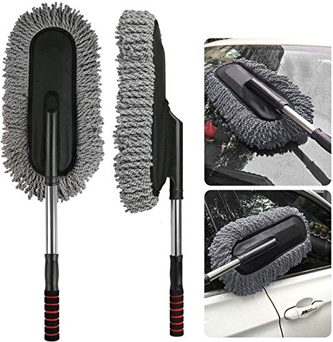 Product Cover ORPIO (LABEL) Car Cleaning Brush Duster Car Wash Dust Wax Mop Microfiber Dusting Tool