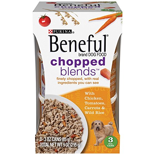 Product Cover Purina Beneful IncrediBites with Real Chicken, Tomatoes, Carrots & Wild Rice Dog Food 3-3 oz. Cans