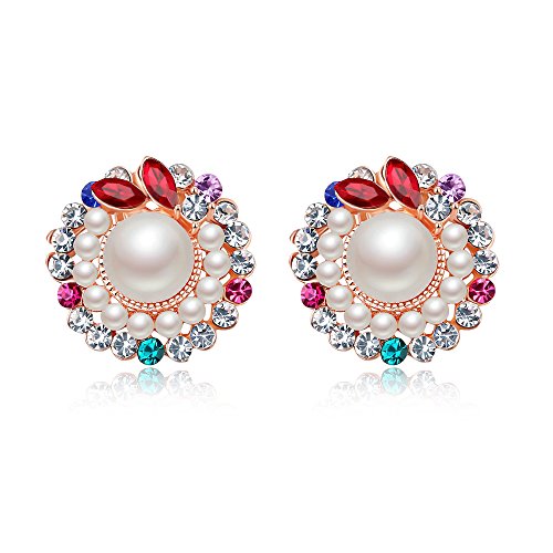 Product Cover Jewels Galaxy Copper Clip-On Earrings for Women (Multi-Colour)(ERG-2423)
