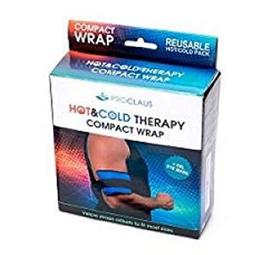 Product Cover Proclaus Reusable Gel Ice Pack with Strap | Hot and Cold Therapy Heat Wrap for Knee Muscle Back Pain Shoulder Heat Pad for Injuries Recovery Plus Gel Eye Mask