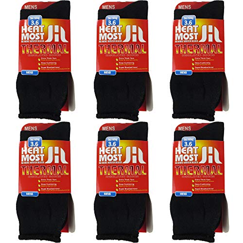 Product Cover Thermal Socks Mens 6 Pairs Heated Socks Boot Socks For Extreme Temperatures By DEBRA WEITZNER