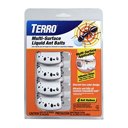 Product Cover Terro t334 Adhesive Strips for Discreet Multi-Surface Liquid Ant Baits, 1 Pack, Orange