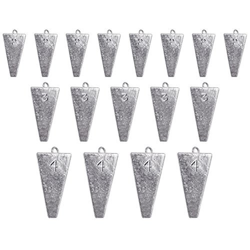Product Cover South Bend Pyramid Sinker Weights Bundle, 8-2 Ounce Sinkers, 5-3 Ounce Sinkers and 4-4 Ounce Sinkers