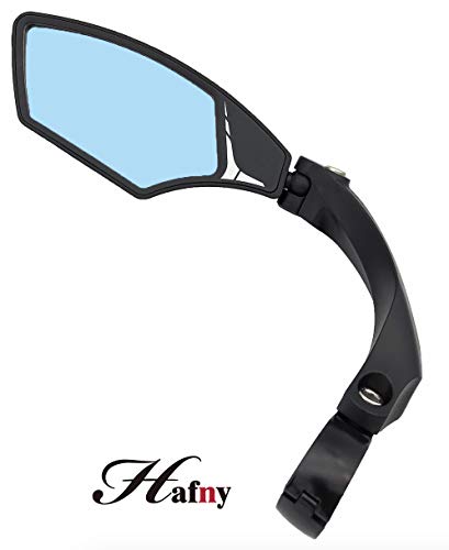 Product Cover Hafny New Handlebar Bike Mirror, HD,Blast-Resistant, Glass Lens, HF-MR095 (Anti-Glare Left)