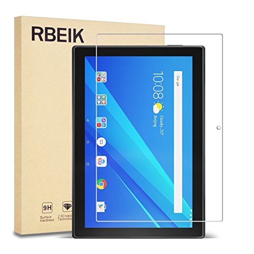 Product Cover RBEIK Lenovo Tab 4 10 Screen Protector Glass - 9H Hardness Scratch Resistant Bubble Free Tempered Glass Screen Protector for Lenovo Tab 4 10.1