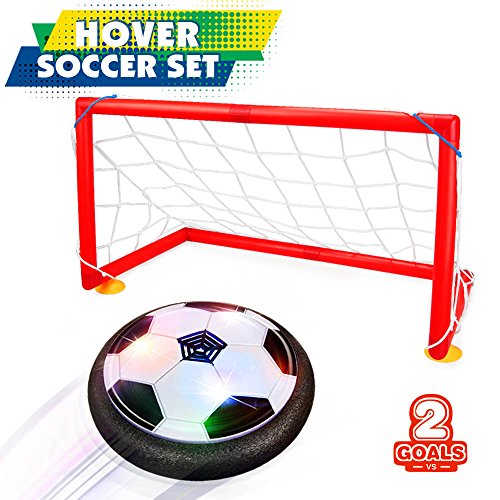 Product Cover Betheaces Kids Toys Hover Soccer Ball Set 2 Goals Gift Football Disk Toy LED Light Boys Girls Age 2, 3, 4,5,6,7,8-16 Year Old, Indoor Outdoor Sports Ball Game Children