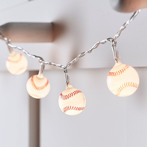 Product Cover 20 Mini Baseball Battery Operated Indoor LED Fairy String Lights ...