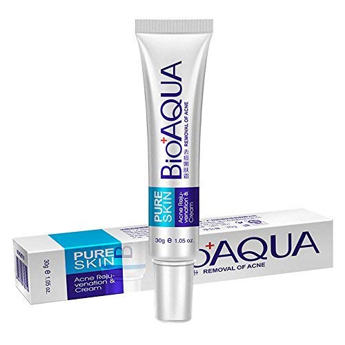 Product Cover BioAQUA Acne Scar Treatment, Natural Blemish Gel, Acne Pimple Acne Spot Removal Cream, Oil Control Shrink Pores Face Care Cream