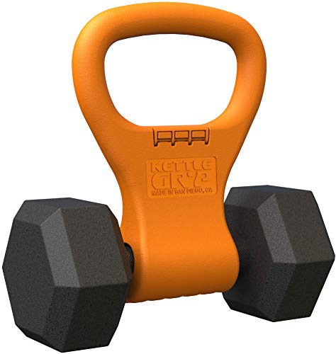 Product Cover Kettle Gryp - Kettlebell Adjustable Portable Weight Grip Travel Workout Equipment Gear for Gym Bag, Crossfit WOD, Weightlifting, Bodybuilding, Lose Weight | Clamps to Dumbells | Made in U.S.A.