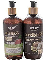 Product Cover Wow Apple Cider Vinegar Hair Shampoo and Wow Hair Conditioner Set- Clarifying, Damage Repair, Antifungal, Anti Bacterial, Vegan- no Sulphate or Paraben Chemicals- For Men and Women (10 fl Ounces Each- 1 Pack Combo)
