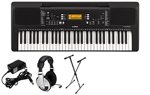 Product Cover Yamaha PSR-E363 PKS 61-Key Premium Keyboard Pack with Stand, Headphones & Power Supply