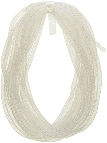 Product Cover Homeford FNS000007235WHTE Solid Deco Flex Mesh Tube for Wreaths, 1/4