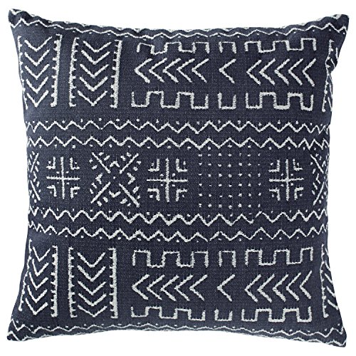Product Cover Rivet Mudcloth-Inspired Decorative Throw Pillow, 17
